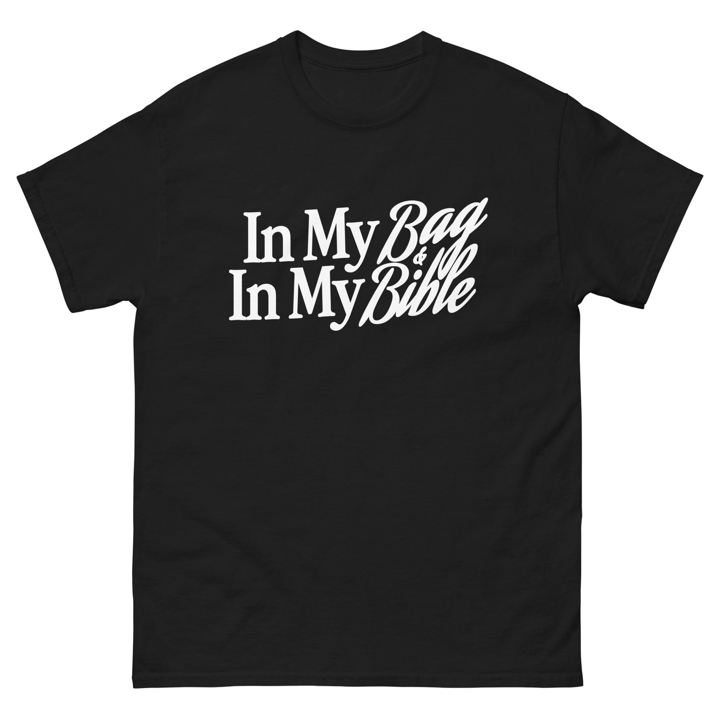 In My Bag, In My Bible Tee - Black Tee