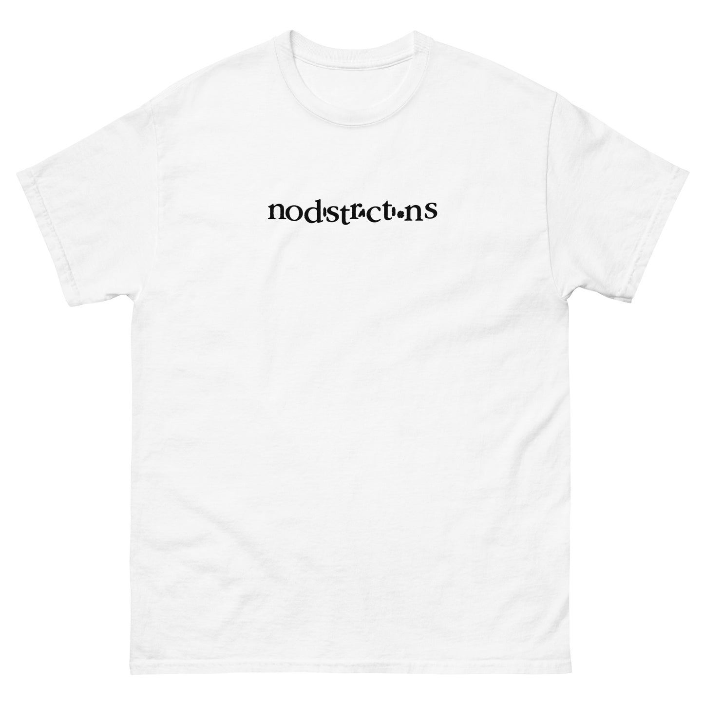 No Distractions - White Tee