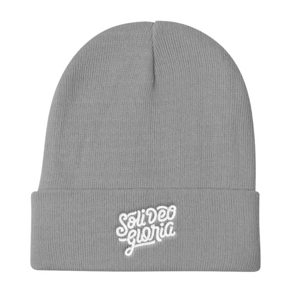 Soli Deo Gloria Knit Beanie (Available in different colors)
