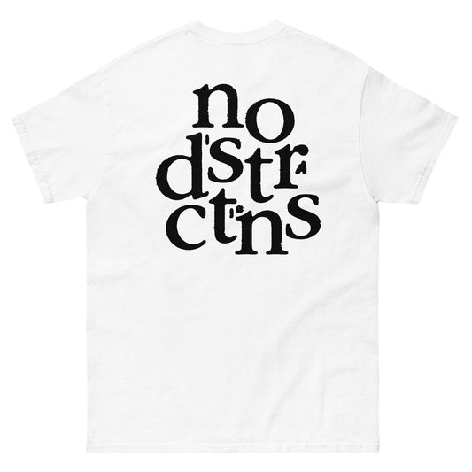 No Distractions - White Tee